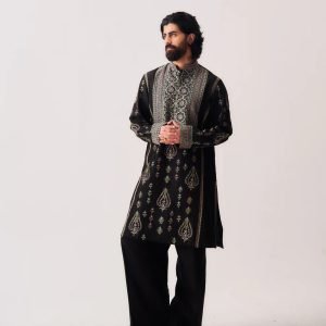 Darbar Black Embroidered Set