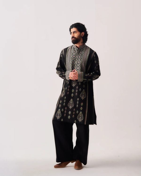 Darbar Black Embroidered Set