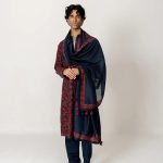 Neelabh Navy Wedding Kurta