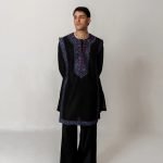 Raat Black Designer Kurta
