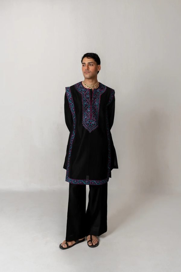 Raat Black Designer Kurta