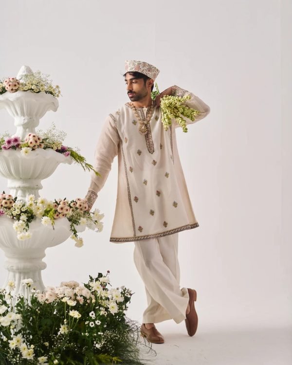 Sehra Ivory Wedding Kurta